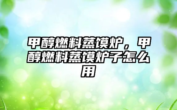 甲醇燃料蒸饃爐，甲醇燃料蒸饃爐子怎么用