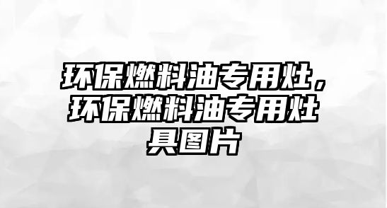 環(huán)保燃料油專用灶，環(huán)保燃料油專用灶具圖片