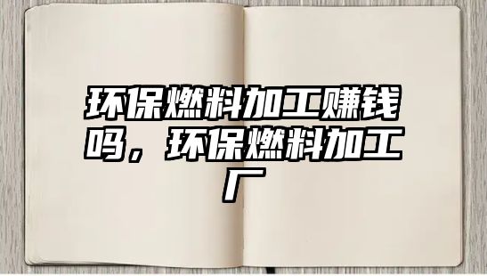 環(huán)保燃料加工賺錢(qián)嗎，環(huán)保燃料加工廠(chǎng)