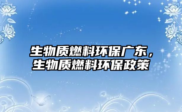 生物質(zhì)燃料環(huán)保廣東，生物質(zhì)燃料環(huán)保政策