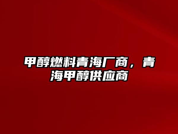 甲醇燃料青海廠商，青海甲醇供應(yīng)商