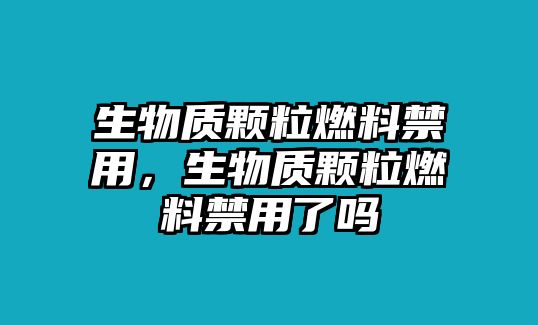 生物質(zhì)顆粒燃料禁用，生物質(zhì)顆粒燃料禁用了嗎