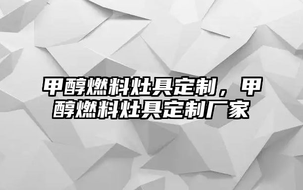 甲醇燃料灶具定制，甲醇燃料灶具定制廠家