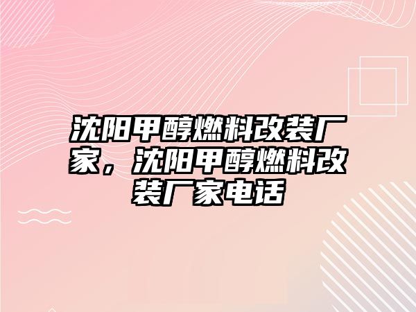 沈陽甲醇燃料改裝廠家，沈陽甲醇燃料改裝廠家電話