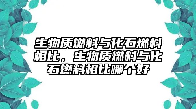 生物質燃料與化石燃料相比，生物質燃料與化石燃料相比哪個好