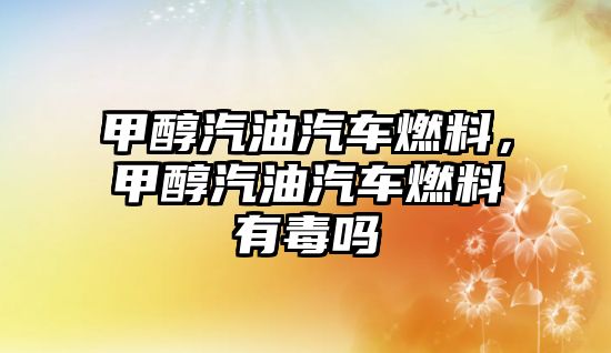 甲醇汽油汽車燃料，甲醇汽油汽車燃料有毒嗎