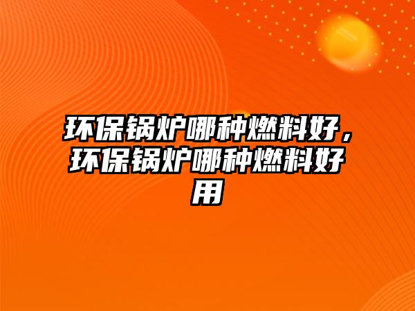 環(huán)保鍋爐哪種燃料好，環(huán)保鍋爐哪種燃料好用