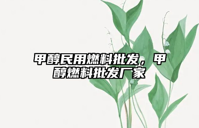 甲醇民用燃料批發(fā)，甲醇燃料批發(fā)廠家