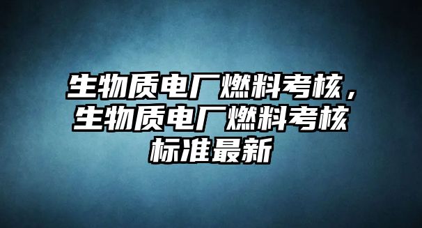 生物質(zhì)電廠燃料考核，生物質(zhì)電廠燃料考核標(biāo)準(zhǔn)最新