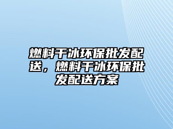 燃料干冰環(huán)保批發(fā)配送，燃料干冰環(huán)保批發(fā)配送方案