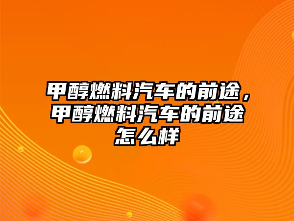 甲醇燃料汽車的前途，甲醇燃料汽車的前途怎么樣