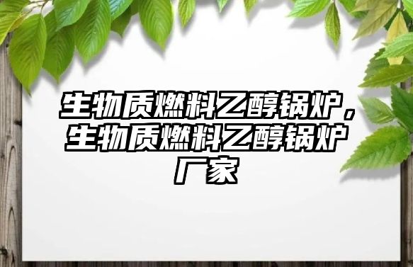 生物質(zhì)燃料乙醇鍋爐，生物質(zhì)燃料乙醇鍋爐廠家