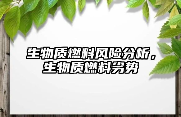 生物質(zhì)燃料風(fēng)險(xiǎn)分析，生物質(zhì)燃料劣勢(shì)