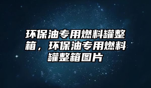 環(huán)保油專用燃料罐整箱，環(huán)保油專用燃料罐整箱圖片