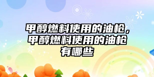 甲醇燃料使用的油槍，甲醇燃料使用的油槍有哪些