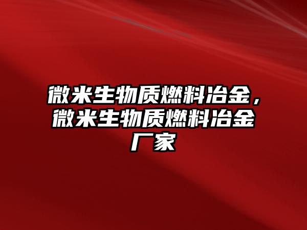 微米生物質(zhì)燃料冶金，微米生物質(zhì)燃料冶金廠家