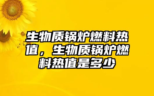 生物質(zhì)鍋爐燃料熱值，生物質(zhì)鍋爐燃料熱值是多少