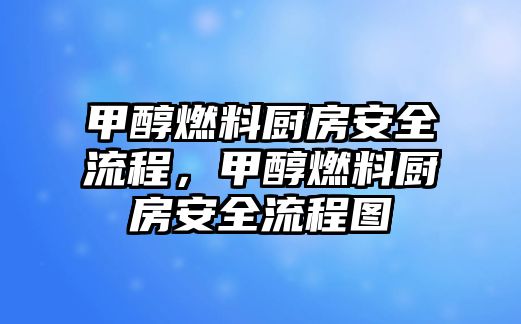 甲醇燃料廚房安全流程，甲醇燃料廚房安全流程圖