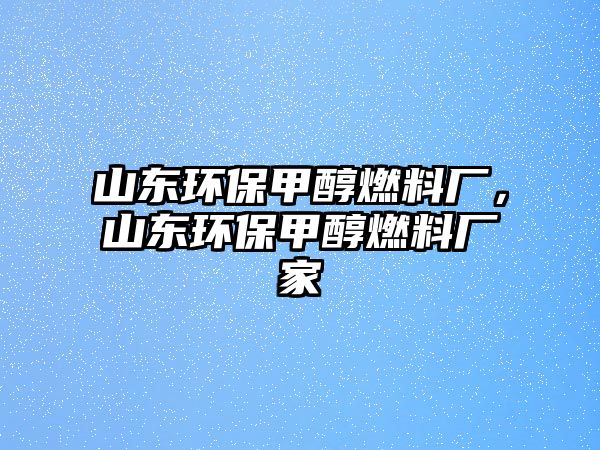 山東環(huán)保甲醇燃料廠，山東環(huán)保甲醇燃料廠家