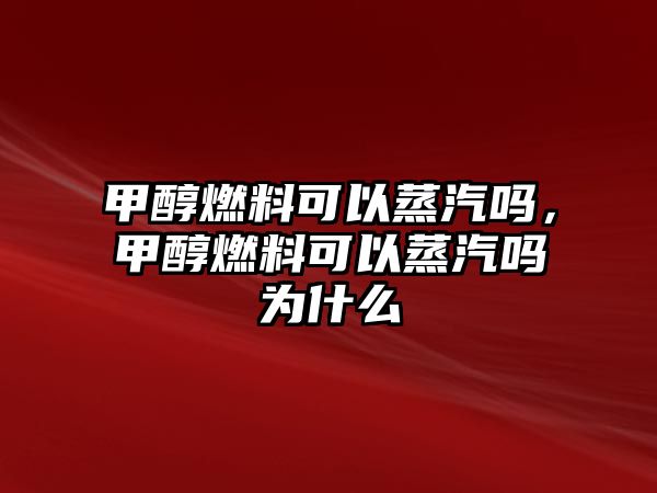 甲醇燃料可以蒸汽嗎，甲醇燃料可以蒸汽嗎為什么