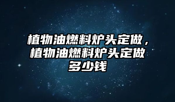 植物油燃料爐頭定做，植物油燃料爐頭定做多少錢