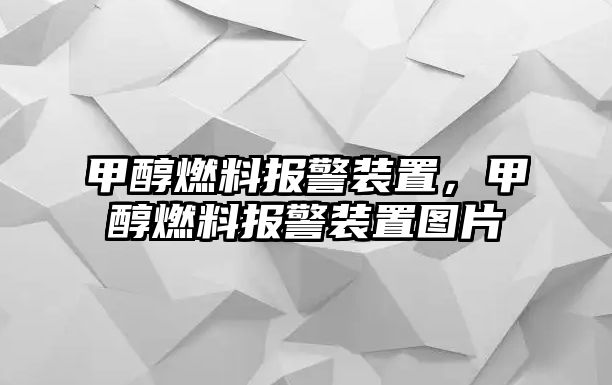 甲醇燃料報警裝置，甲醇燃料報警裝置圖片