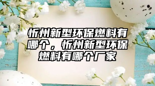 忻州新型環(huán)保燃料有哪個，忻州新型環(huán)保燃料有哪個廠家