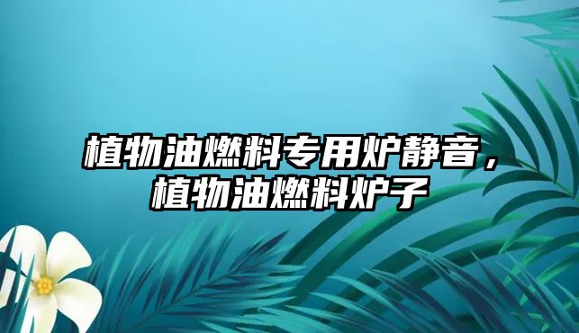 植物油燃料專用爐靜音，植物油燃料爐子