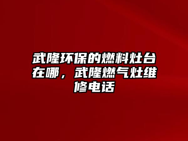 武隆環(huán)保的燃料灶臺在哪，武隆燃?xì)庠罹S修電話