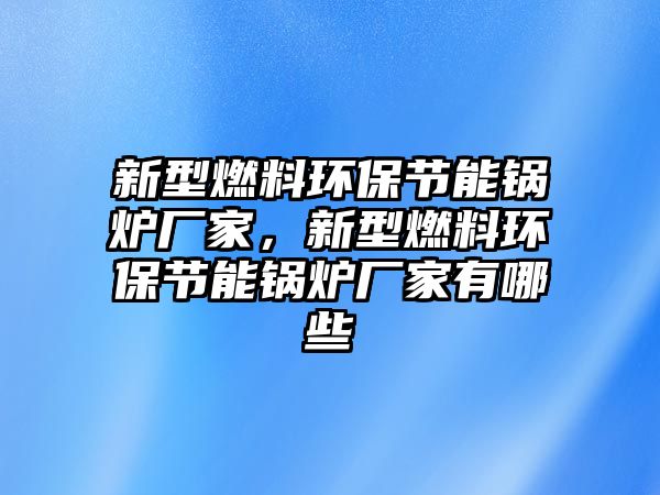 新型燃料環(huán)保節(jié)能鍋爐廠家，新型燃料環(huán)保節(jié)能鍋爐廠家有哪些