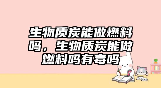 生物質(zhì)炭能做燃料嗎，生物質(zhì)炭能做燃料嗎有毒嗎