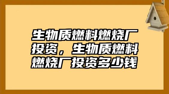 生物質(zhì)燃料燃燒廠投資，生物質(zhì)燃料燃燒廠投資多少錢