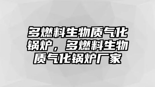 多燃料生物質(zhì)氣化鍋爐，多燃料生物質(zhì)氣化鍋爐廠家