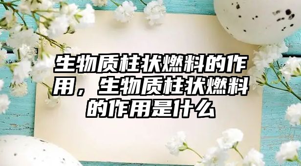 生物質(zhì)柱狀燃料的作用，生物質(zhì)柱狀燃料的作用是什么