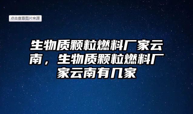 生物質顆粒燃料廠家云南，生物質顆粒燃料廠家云南有幾家