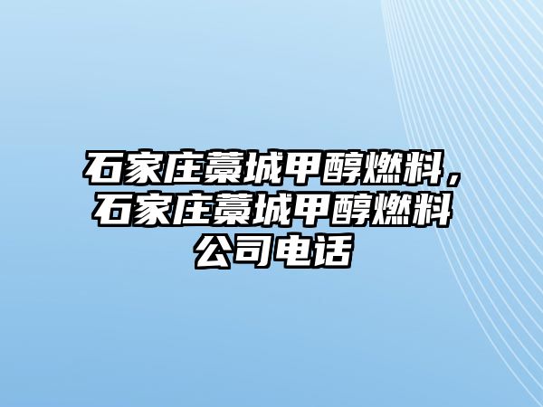 石家莊藁城甲醇燃料，石家莊藁城甲醇燃料公司電話