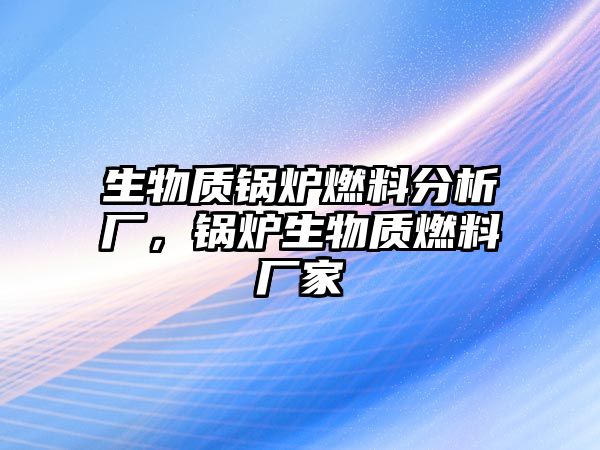 生物質(zhì)鍋爐燃料分析廠，鍋爐生物質(zhì)燃料廠家