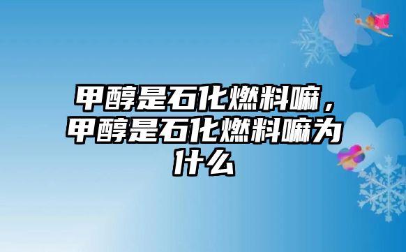 甲醇是石化燃料嘛，甲醇是石化燃料嘛為什么