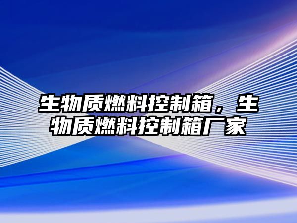 生物質燃料控制箱，生物質燃料控制箱廠家