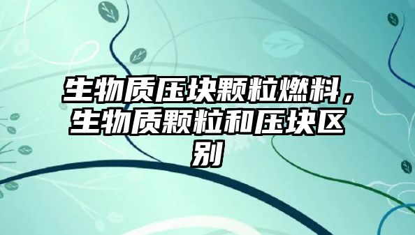 生物質(zhì)壓塊顆粒燃料，生物質(zhì)顆粒和壓塊區(qū)別