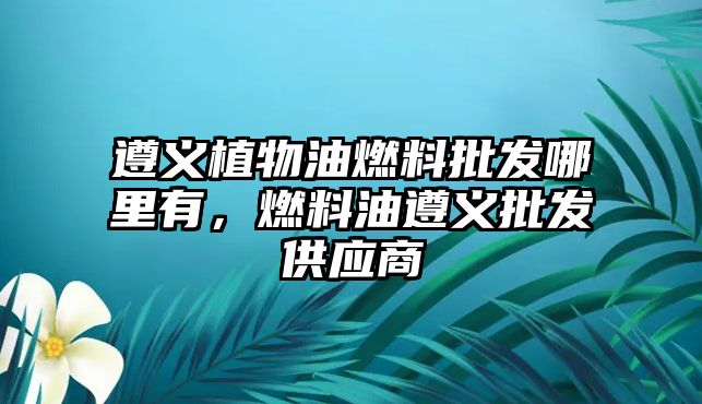 遵義植物油燃料批發(fā)哪里有，燃料油遵義批發(fā)供應(yīng)商