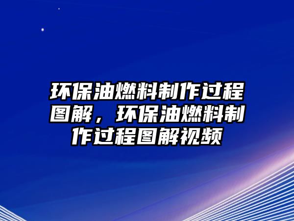 環(huán)保油燃料制作過程圖解，環(huán)保油燃料制作過程圖解視頻