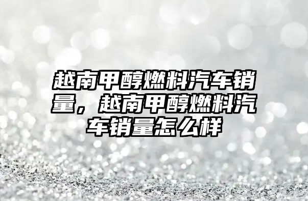 越南甲醇燃料汽車銷量，越南甲醇燃料汽車銷量怎么樣