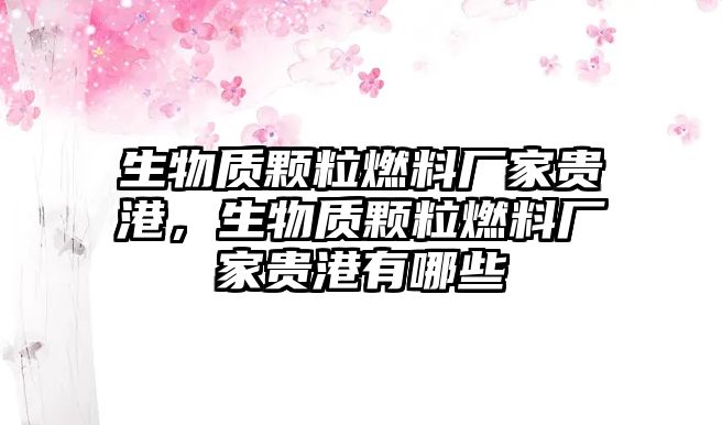 生物質(zhì)顆粒燃料廠家貴港，生物質(zhì)顆粒燃料廠家貴港有哪些