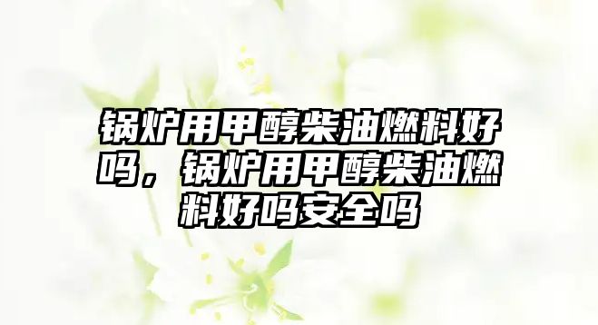 鍋爐用甲醇柴油燃料好嗎，鍋爐用甲醇柴油燃料好嗎安全嗎