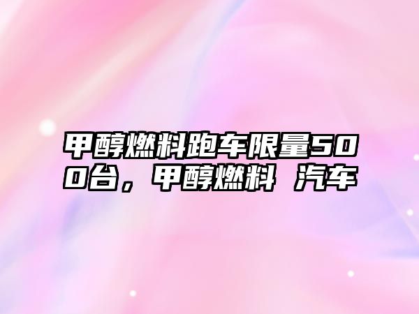 甲醇燃料跑車限量500臺，甲醇燃料 汽車