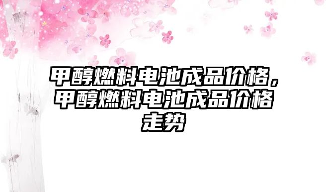 甲醇燃料電池成品價格，甲醇燃料電池成品價格走勢