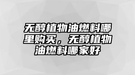 無(wú)醇植物油燃料哪里購(gòu)買(mǎi)，無(wú)醇植物油燃料哪家好