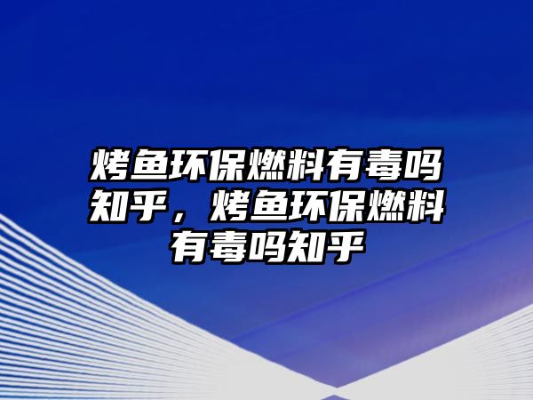 烤魚環(huán)保燃料有毒嗎知乎，烤魚環(huán)保燃料有毒嗎知乎