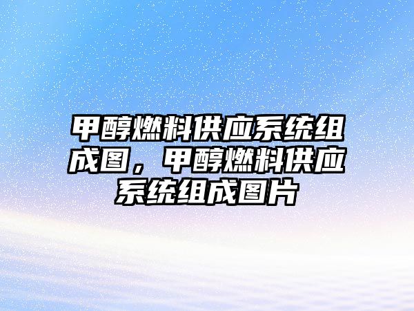 甲醇燃料供應(yīng)系統(tǒng)組成圖，甲醇燃料供應(yīng)系統(tǒng)組成圖片